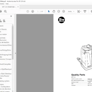 BT SPT 2.0 Quality Parts Manual - PDF DOWNLOAD