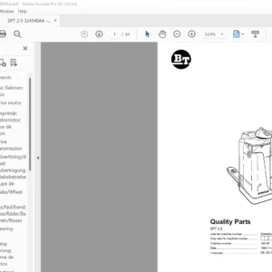 BT SPT 2.0 Quality Parts Manual - PDF DOWNLOAD