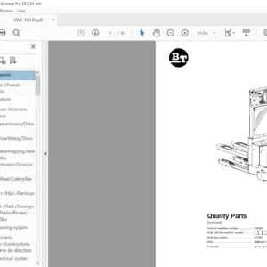 BT SWE160D Quality Parts Manual – PDF DOWNLOAD