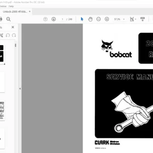 Bobcat 2000 RTF Service Manual 6566662 (4-83)-5C - PDF DOWNLOAD