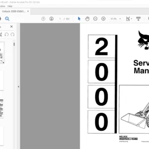 Bobcat 2000 Service Manual 6566180 (4-85) - PDF DOWNLOAD
