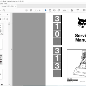 Bobcat 310 313 Service Manual 6556606 (12-82) - PDF DOWNLOAD