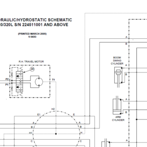Bobcat 320/ 230L 320/320L Wiring Electrical Schematic + Hydraulic ...