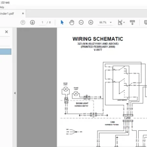 Bobcat 323 Wiring Electrical Schematic + Hydraulic/Hydrostatic Schematic Manual  - PDF DOWNLOAD
