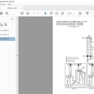 Bobcat 325 331 Wiring Electrical Schematic + Hydraulic/Hydrostatic Schematic Manual - PDF DOWNLOAD