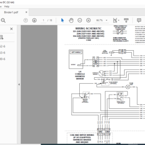 Bobcat 331 331E 334 Wiring Electrical Schematic + Hydraulic/Hydrostatic ...