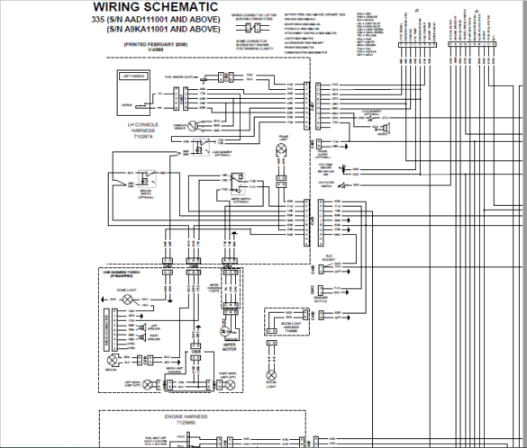 Bobcat 335 Wiring Electrical Schematic + Hydraulic/Hydrostatic ...