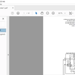 Bobcat 337 and 341 Excavator Wiring Electrical Schematic + Hydraulic/Hydrostatic Schematic Manual - PDF DOWNLOAD