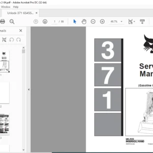 Bobcat 371 Loader Service Manual 6545574 (2–84) - PDF DOWNLOAD