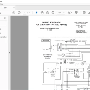 Bobcat 425 Wiring Electrical Schematic + Hydraulic/Hydrostatic Schematic Manual - PDF DOWNLOAD