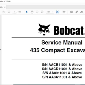 Bobcat 435 Service Manual 6986749 (5-10) - PDF DOWNLOAD