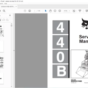 Bobcat 440B Service Manual 6570160 (1–87) - PDF DOWNLOAD