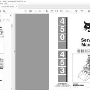 Bobcat 450 453 Service Manual 6724259 (1–96) - PDF DOWNLOAD