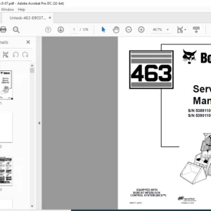 Bobcat 463 Service Manual 6903711 (8-07) - PDF DOWNLOAD