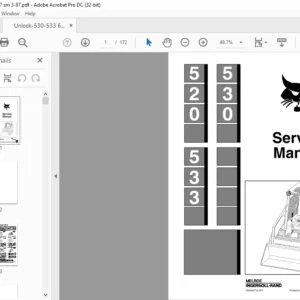 Bobcat 520 530 533 Service Manual 6556407(3-87) - PDF DOWNLOAD