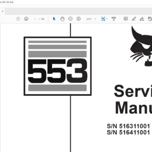 Bobcat 553 Service Manual 6900450 (1–98) - PDF DOWNLOAD