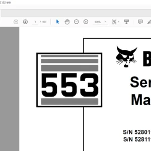 Bobcat 553 Service Manual 6903125 (2-06) - PDF DOWNLOAD