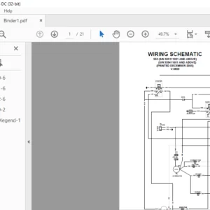 Bobcat 553 Wiring Electrical Schematic + Hydraulic/Hydrostatic Schematic Manual