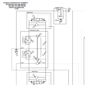 Bobcat 553 Wiring Electrical Schematic + Hydraulic/Hydrostatic Schematic Manual  - PDF DOWNLOAD