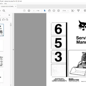 Bobcat 653 Service Manual 6724493 (12-95) Revised (1-97) - PDF DOWNLOAD