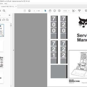 Bobcat 700 720 721 722 Service Manual 6556619 (3–87) - PDF DOWNLOAD