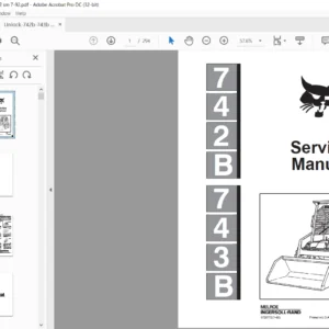 Bobcat 742B 743B Service Manual 6720772 (7–92) - PDF DOWNLOAD