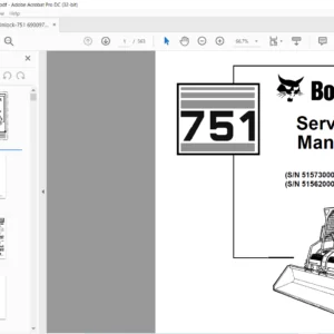 Bobcat 751 Service Manual 6900975 (2-06) - PDF DOWNLOAD