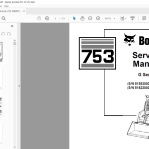 Bobcat 753 G Series Service Manual 6900976 (9-10) - PDF DOWNLOAD