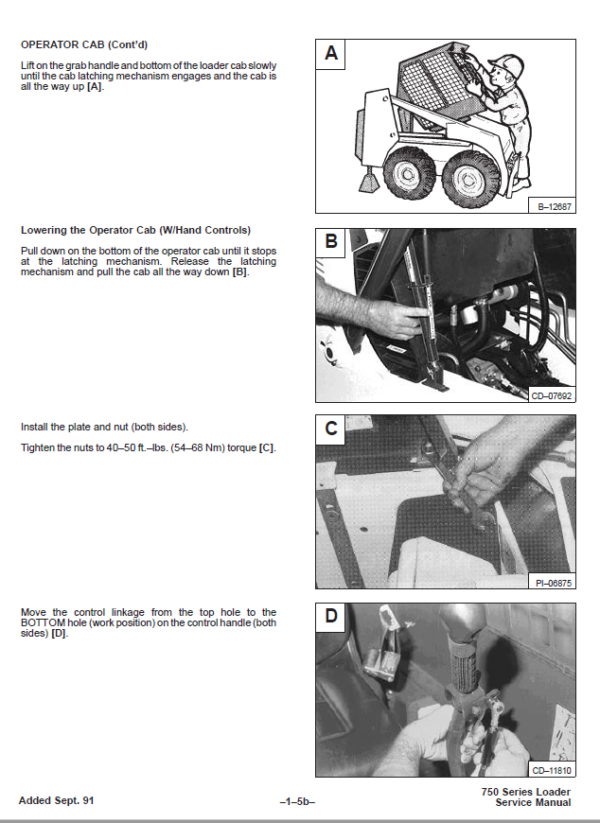 Bobcat 753 Operators Manual