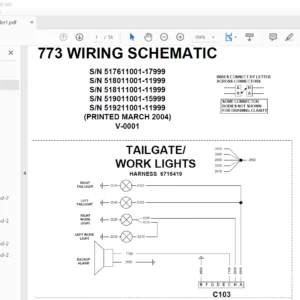 Bobcat 773 Wiring Electrical Schematic + Hydraulic/Hydrostatic Schematic Manual - PDF DOWNLOAD