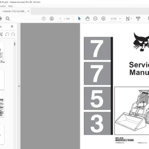 Bobcat 7753 Service Manual 6720899 ( 6-91) - PDF DOWNLOAD
