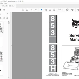 Bobcat 853 853H Service Manual 6724012 (4–95) - PDF DOWNLOAD