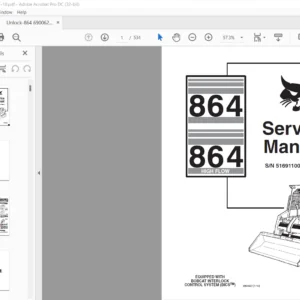 Bobcat 864 864 High Flow Service Manual 6900627 (7–10) - PDF DOWNLOAD