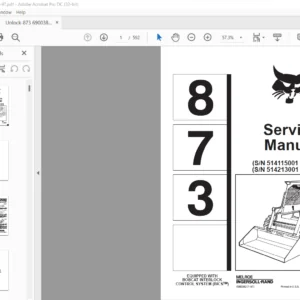 Bobcat 873 Service Manual 6900382 (7–97) - PDF DOWNLOAD