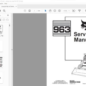 Bobcat 963 Service Manual 6724545 (11–97) - PDF DOWNLOAD