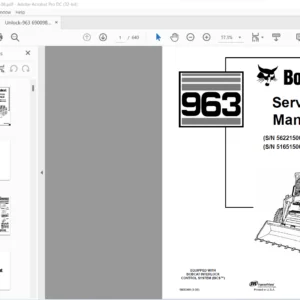 Bobcat 963 Service Manual 6900988 (3-06) - PDF DOWNLOAD