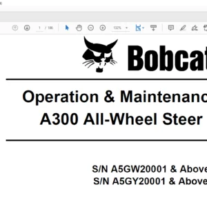 Bobcat A300 All-Wheel Steer Loader Operation & Maintenance Manual - PDF DOWNLOAD