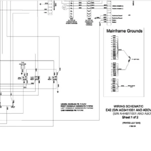 Bobcat E42 Wiring Electrical Schematic + Hydraulic/Hydrostatic Schematic Manual - PDF DOWNLOAD