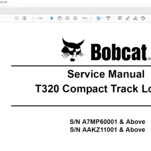 Bobcat T320 Compact Track Loader Service Manual 6987046 (5-11) - PDF DOWNLOAD