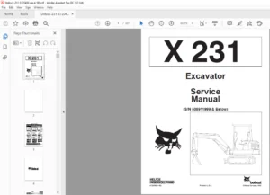 Bobcat X 231 Excavator Service Manual 6720496 (4–90) - PDF DOWNLOAD