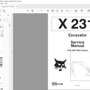 Bobcat X 231 Excavator Service Manual 6720496 (4–90) - PDF DOWNLOAD