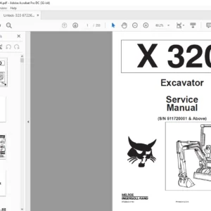 Bobcat X 320 Excavator Service Manual 6722642 (4–94) - PDF DOWNLOAD