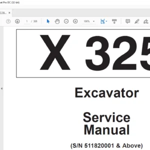 Bobcat X 325 Excavator Service Manual 6722849 (4–94) - PDF DOWNLOAD