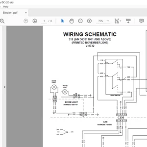 Bobcat 319 Wiring Electrical Schematic + Hydraulic/Hydrostatic Schematic Manual - PDF DOWNLOAD