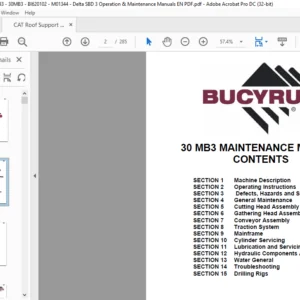 CAT Roof Support 30MB3 Maintenance & Operation Manual - PDF DOWNLOAD