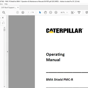 CAT Roof Support BMA Shield PMC-R Operating Manual - PDF DOWNLOAD