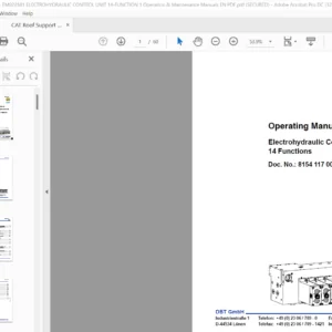 CAT Roof Support ELECTROHYDRAULIC CONTROL UNIT 14-FUNCTION Operation & Maintenance Manual - PDF DOWNLOAD