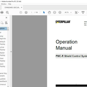 CAT Roof Support PMC-R Shield Control System operation and maintenance Manual - PDF DOWNLOAD