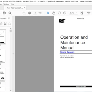 CAT Roof Support Shield Support operation and maintenance Manual - PDF DOWNLOAD