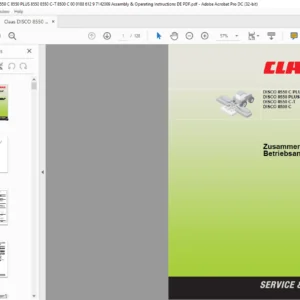 CLASS DISCO 8550 C PLUS/8550 C8550 PLUS/8550 8550 C-T 8500C Zusammenbau- und Betriebsanleitung Manual - PDF DOWNLOAD (german)